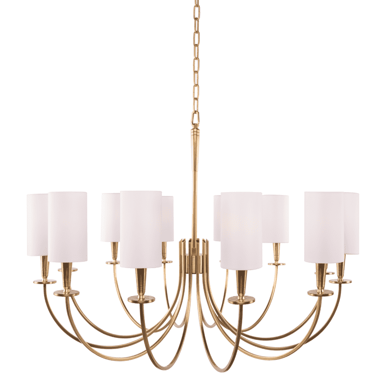 Mason Chandelier-Hudson Valley-HVL-8032-AGB-ChandeliersAged Brass-12Lt-4-France and Son