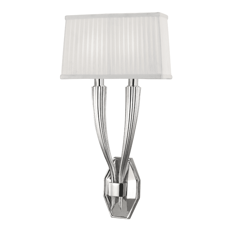 Erie 2 Light Wall Sconce-Hudson Valley-HVL-3862-PN-Wall LightingPolished Nickel-2-France and Son