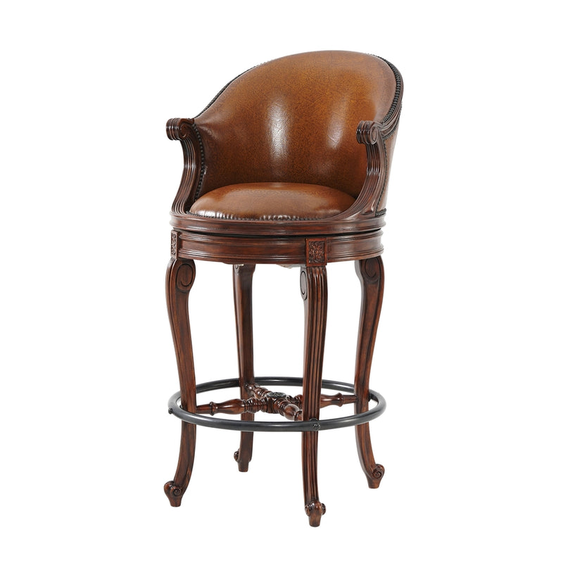 Evening at Ease Bar Stool-Theodore Alexander-THEO-4200-037BB-Bar Stools-1-France and Son