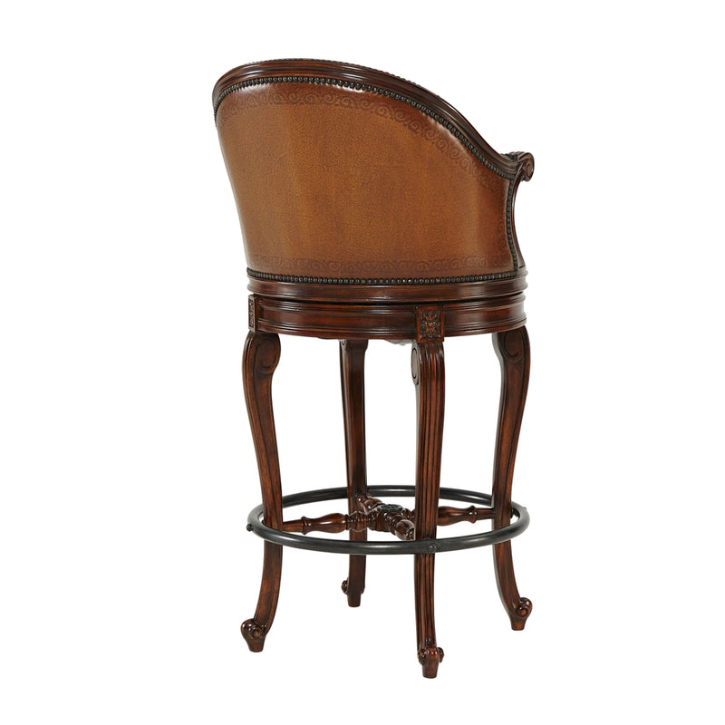 Evening at Ease Bar Stool-Theodore Alexander-THEO-4200-037BB-Bar Stools-2-France and Son