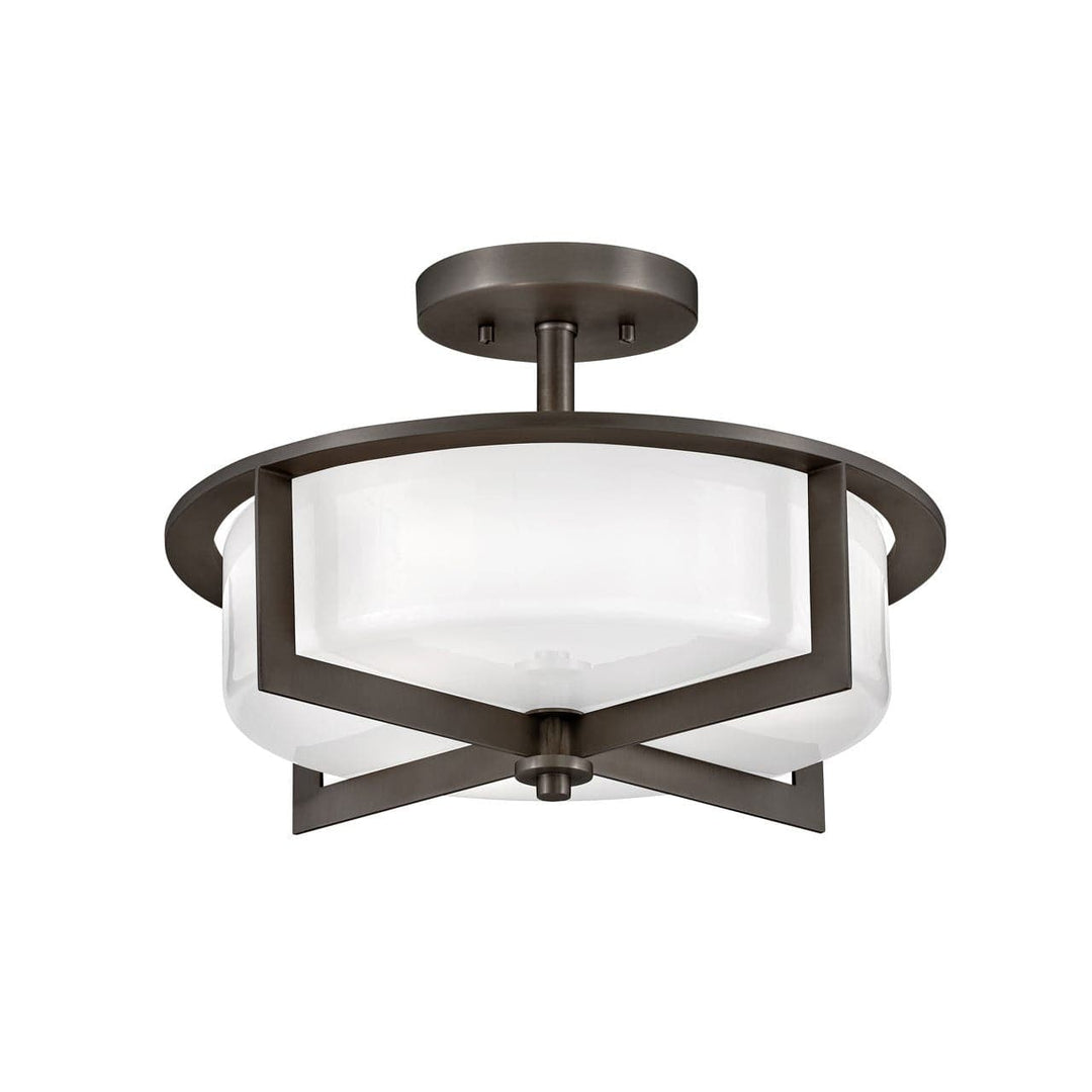 Foyer Baxley - Medium Semi-Flush Mount-Hinkley Lighting-HINKLEY-42033BX-Flush MountsBlack Oxide-1-France and Son