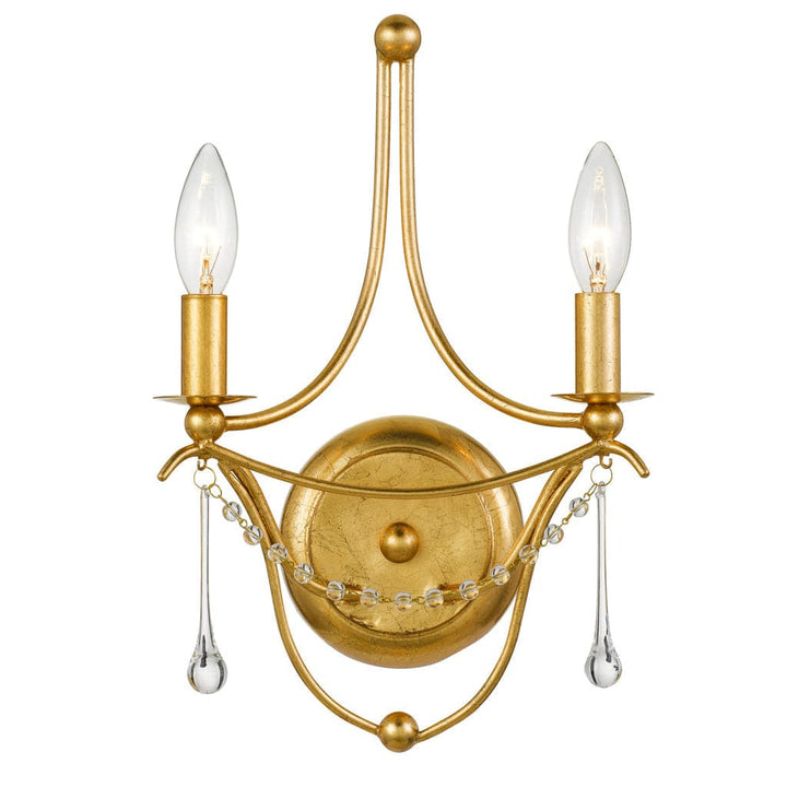 Metro 2 Light Sconce-Crystorama Lighting Company-CRYSTO-422-GA-Chandeliers-1-France and Son