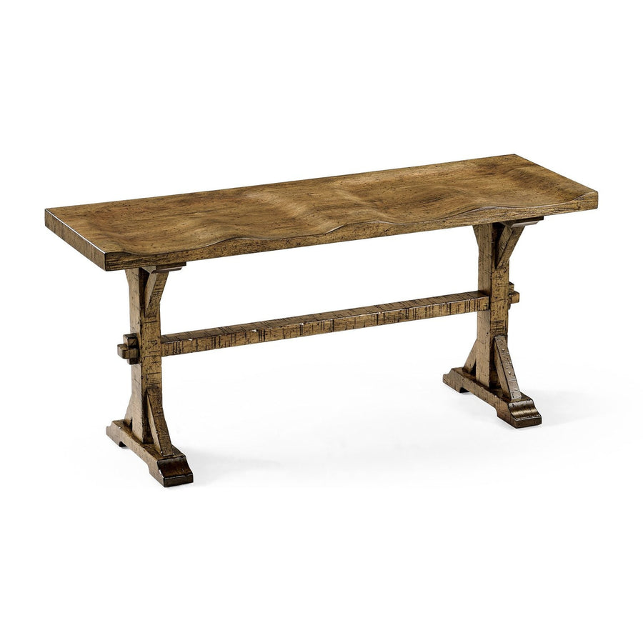 Topped Bench-Jonathan Charles-JCHARLES-491088-DTM-BenchesMedium Driftwood-1-France and Son