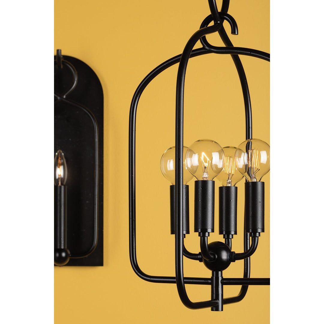 Mallory 4 Light Small Pendant-Mitzi-HVL-H512701S-AI-PendantsAged Iron-3-France and Son