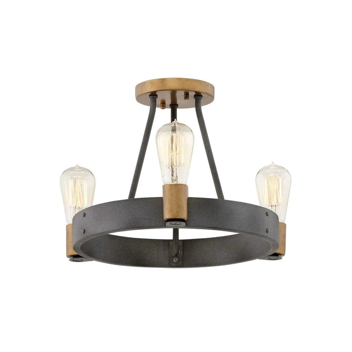 Foyer Silas - Small Semi-Flush Mount-Hinkley Lighting-HINKLEY-4263DZ-Flush Mounts-1-France and Son