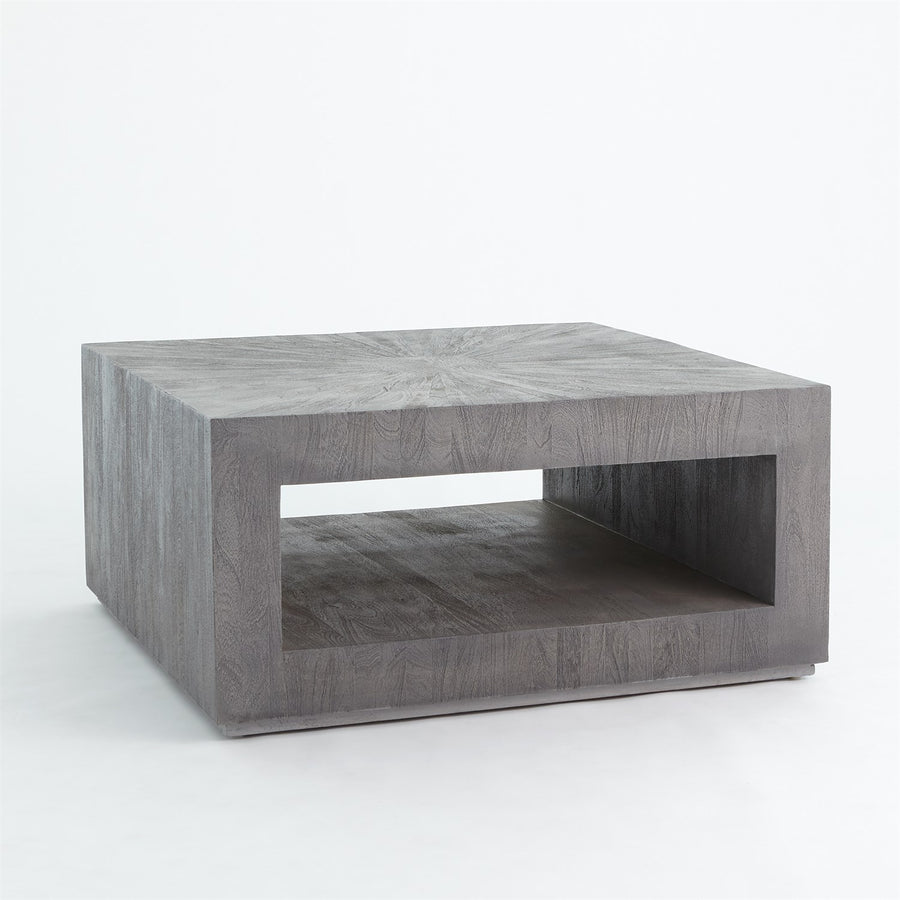 Driftwood Square Coffee Table-Global Views-GVSA-7.90837-Coffee TablesGrey Sandblasted-1-France and Son