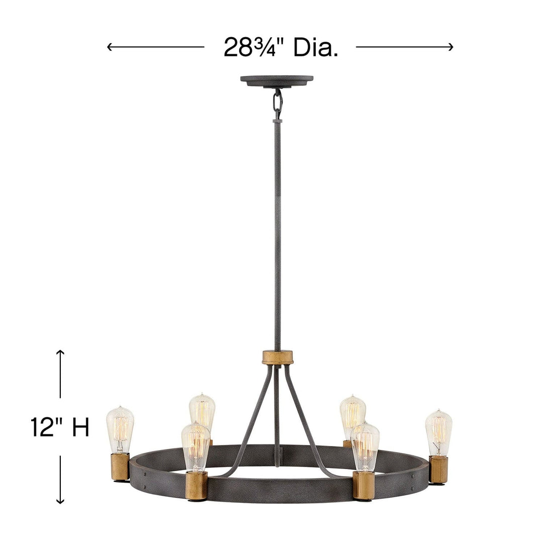 Chandelier Silas - Single Tier-Hinkley Lighting-HINKLEY-4268DZ-ChandeliersLarge-5-France and Son