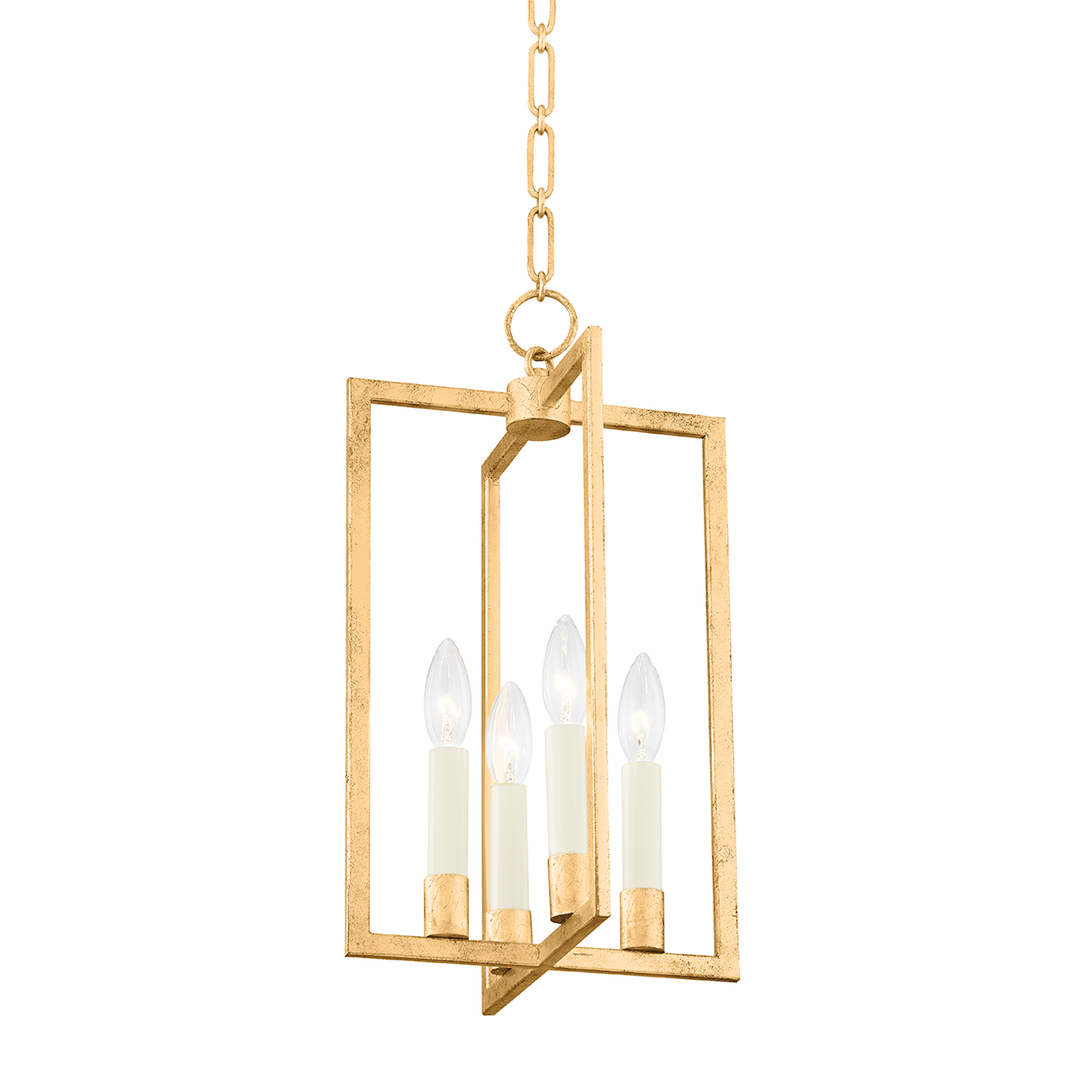 Middleborough 4 Light Small Pendant-Hudson Valley-HVL-MDS420-GL-PendantsGold Leaf-4-France and Son