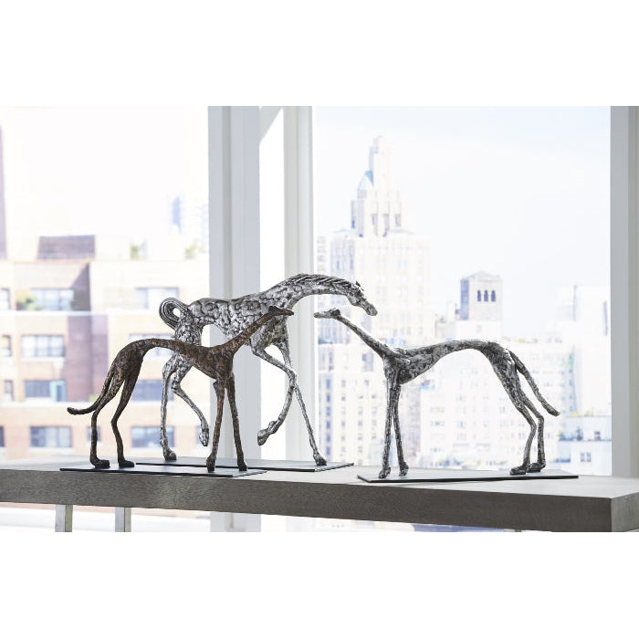 Prancing Horse Sculpture-Phillips Collection-PHIL-PH94512-DecorBronze-2-France and Son
