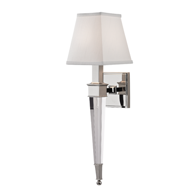 Ruskin 1 Light Wall Sconce-Hudson Valley-HVL-2401-PN-Wall LightingPolished Nickel-2-France and Son
