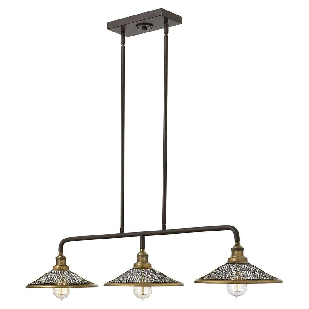 Chandelier Rigby - Three Light Linear-Hinkley Lighting-HINKLEY-4364KZ-ChandeliersBuckeye Bronze-2-France and Son