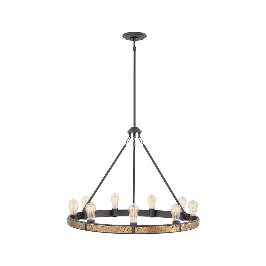 Everett Chandelier Ceiling Light-Hinkley Lighting-HINKLEY-4398BZ-Chandeliers9 Light-Bronze-Round-9-France and Son