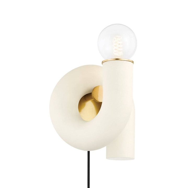 Jolie - 1 Light Portable Wall Sconce-Mitzi-HVL-HL725201-AGB/TCR-Wall Lighting-1-France and Son