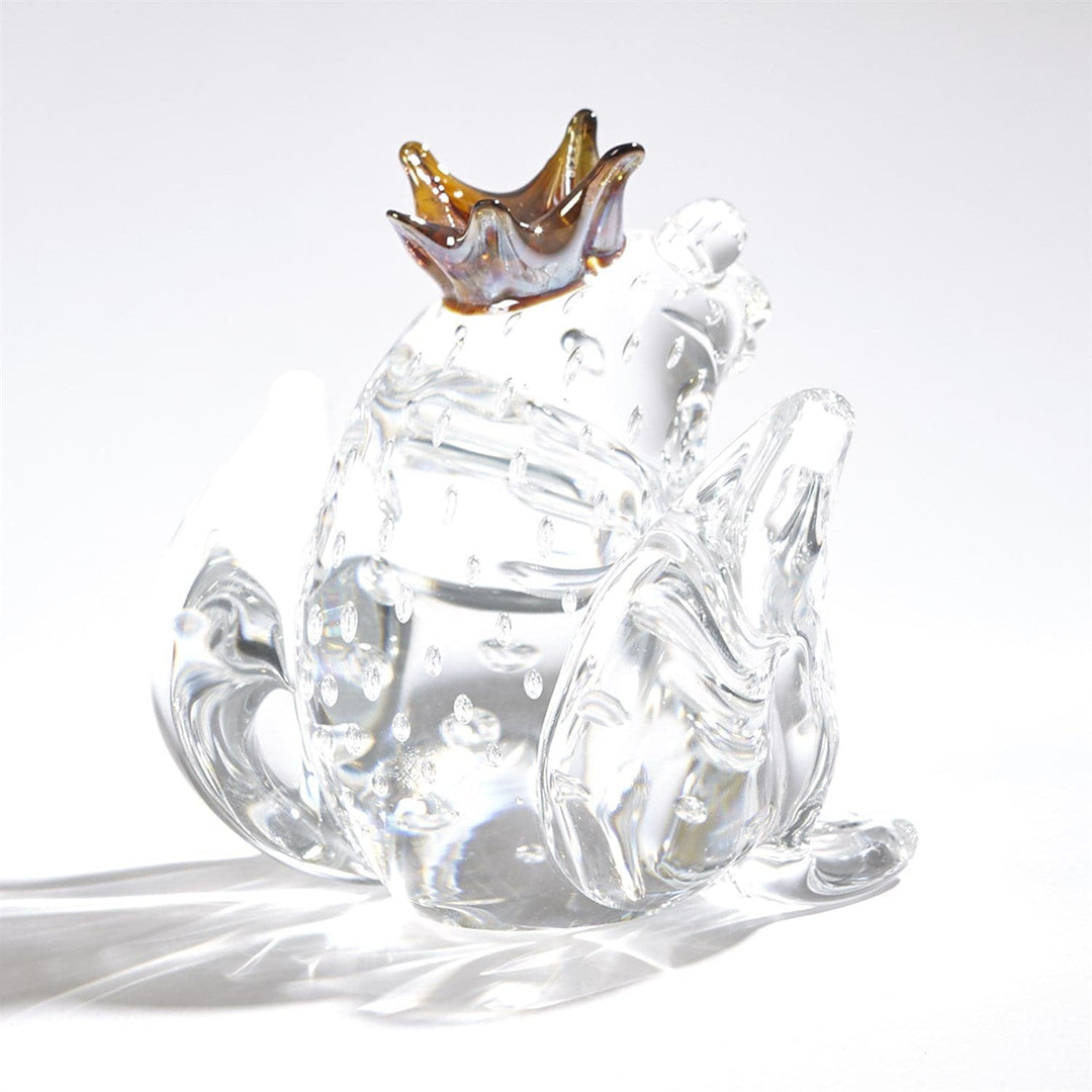 Frog Prince Clear With Bubbles-Global Views-GVSA-6.60547-Decorative Objects-4-France and Son