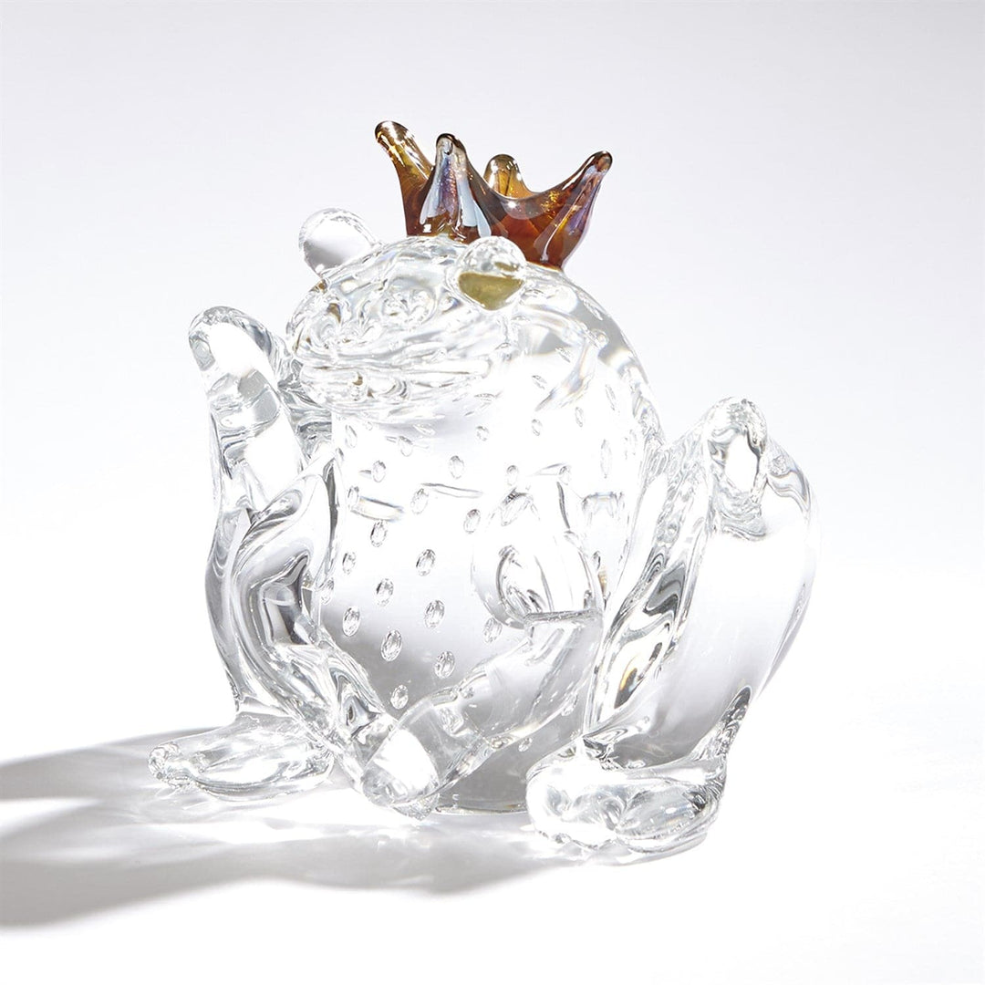 Frog Prince Clear With Bubbles-Global Views-GVSA-6.60547-Decorative Objects-3-France and Son