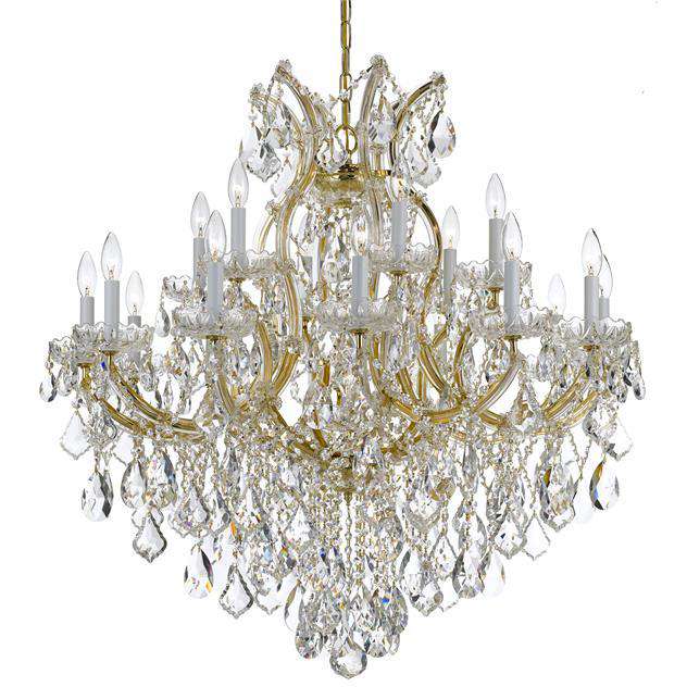 Maria Theresa 19 Light Chandelier-Crystorama Lighting Company-CRYSTO-4418-CH-CL-MWP-ChandeliersSilver-Clear Crystal-4-France and Son