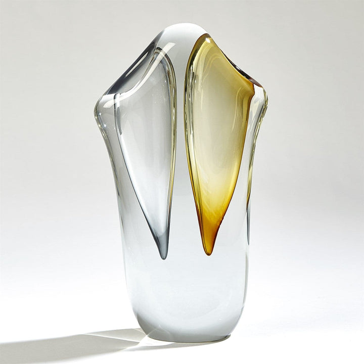 Duet Vase - Amber/Grey-Global Views-GVSA-7.80623-Vases-1-France and Son