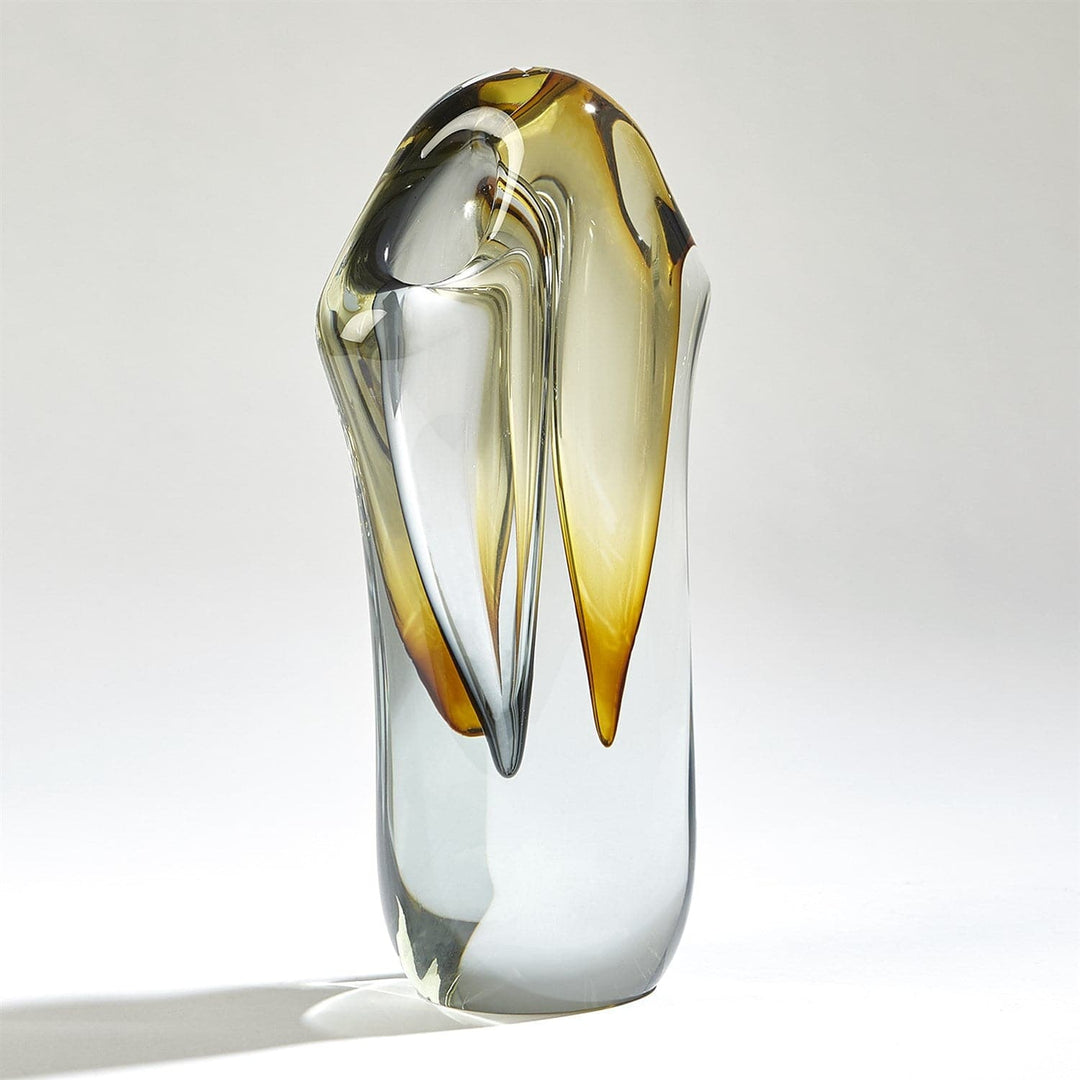 Duet Vase - Amber/Grey-Global Views-GVSA-7.80623-Vases-4-France and Son