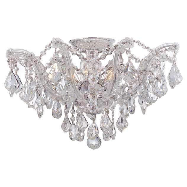 Maria Theresa 5 Light Semi-Flush-Crystorama Lighting Company-CRYSTO-4437-CH-CL-MWP-Flush MountsChrome-Clear Crystal-1-France and Son