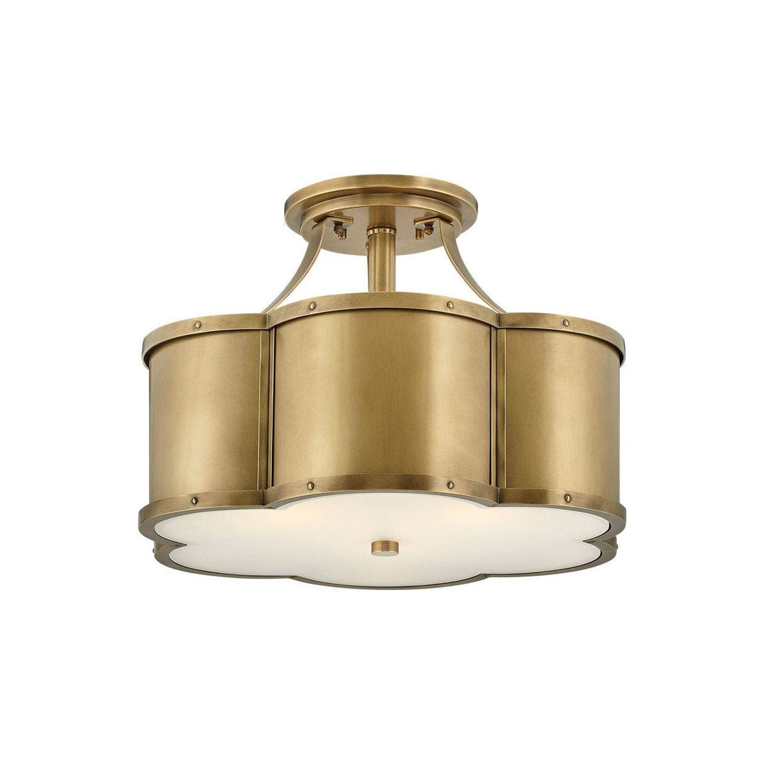 Chance Medium Semi - Flush Mount-Hinkley Lighting-HINKLEY-4444HB-Flush MountsHeritage Brass-2-France and Son