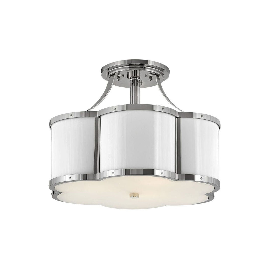 Chance Medium Semi - Flush Mount-Hinkley Lighting-HINKLEY-4444PN-Flush MountsPolished Nickel-3-France and Son