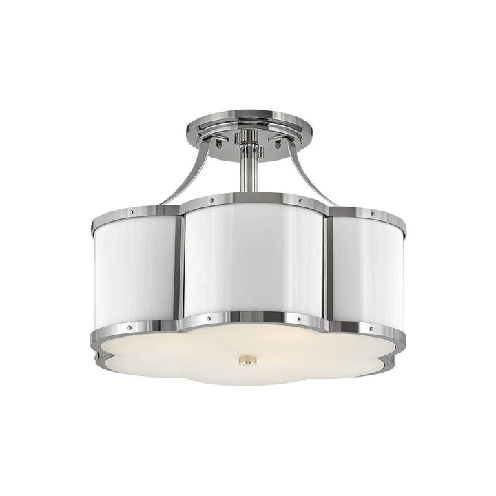 Chance Medium Semi - Flush Mount-Hinkley Lighting-HINKLEY-4444PN-Flush MountsPolished Nickel-3-France and Son