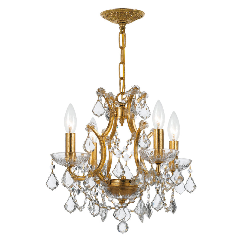 Filmore Chandelier - Antique Gold-Crystorama Lighting Company-CRYSTO-4456-GA-CL-MWP-Chandeliers12 Lights-12-France and Son
