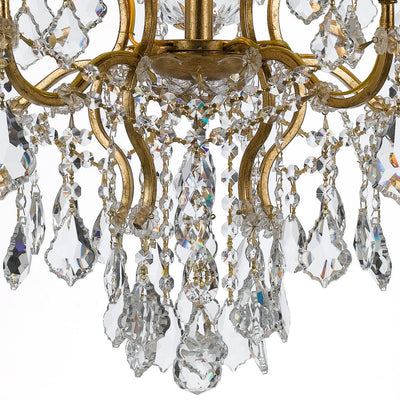 Filmore Chandelier - Antique Gold-Crystorama Lighting Company-CRYSTO- 4454-GA-CL-MWP-Chandeliers4 Lights-7-France and Son