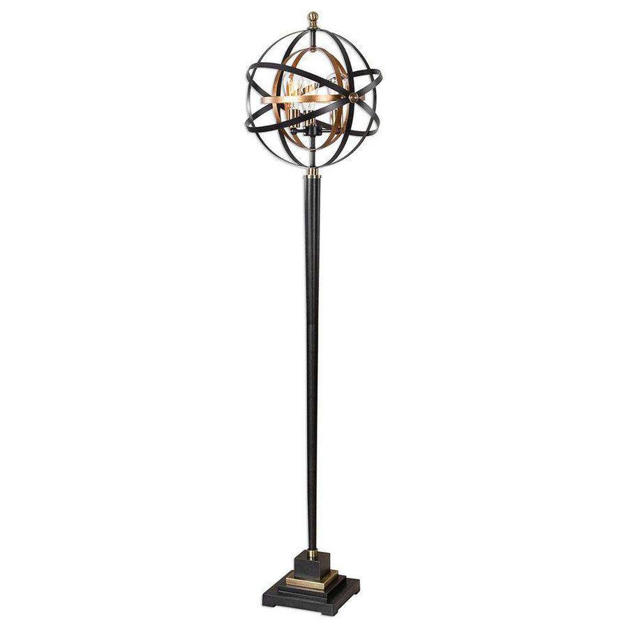 Rondure Sphere Floor Lamp-Uttermost-UTTM-28087-1-Floor Lamps-1-France and Son