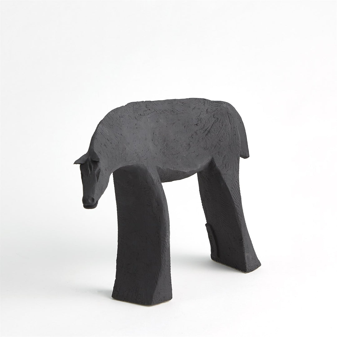 Short Horse-Black-Global Views-GVSA-7.10436-Decorative Objects-2-France and Son