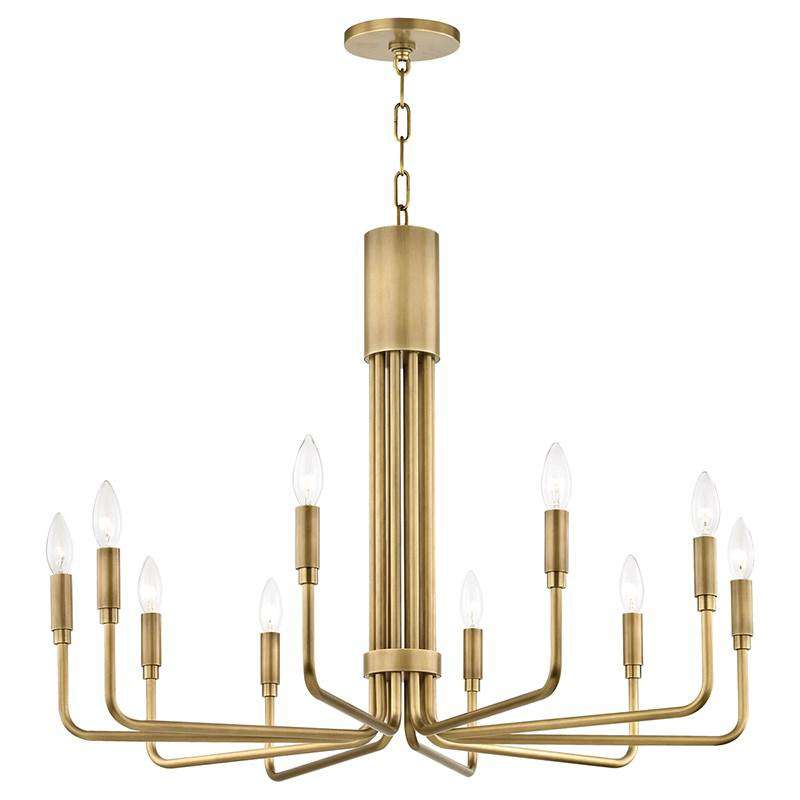 Brigitte 10 Light Large Pendant-Mitzi-HVL-H261810-AGB-PendantsGold-1-France and Son