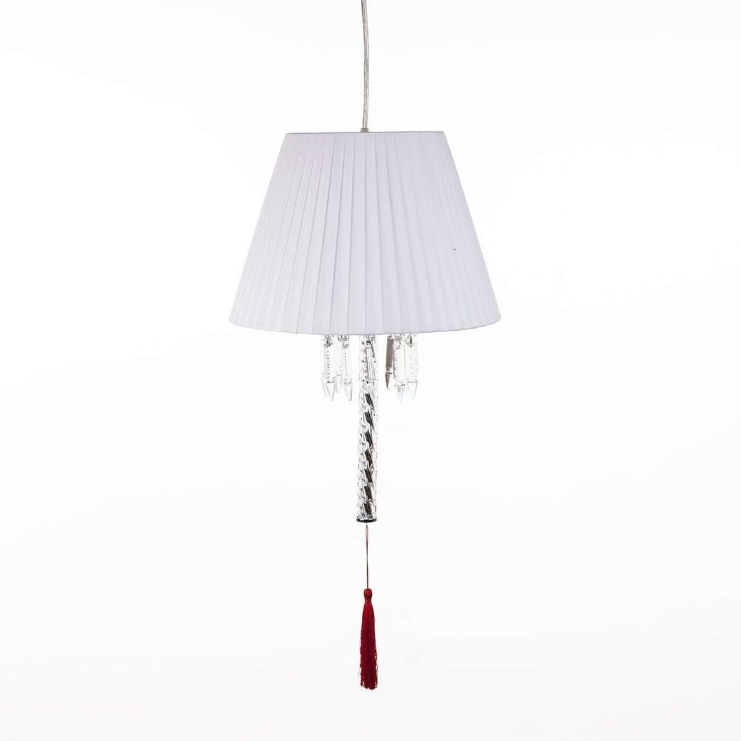Modern Torch Pendant Lamp with White Shade