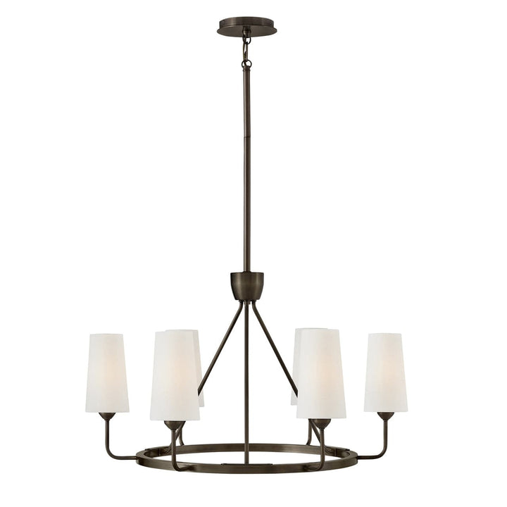 Chandelier Lewis - Medium Single Tier-Hinkley Lighting-HINKLEY-45006BX-ChandeliersBlack Oxide-1-France and Son