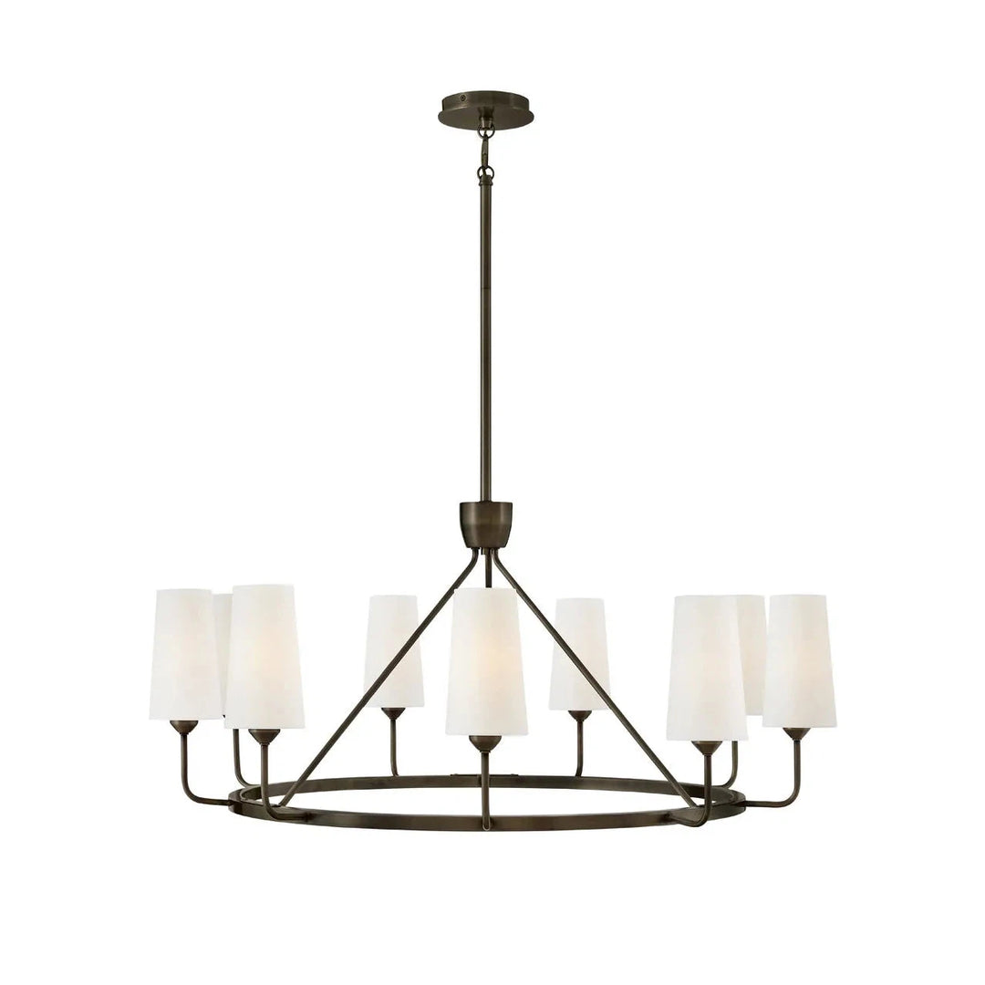 Lewis Large Single Tier-Hinkley Lighting-HINKLEY-45009BX-ChandeliersBlack Oxide-1-France and Son