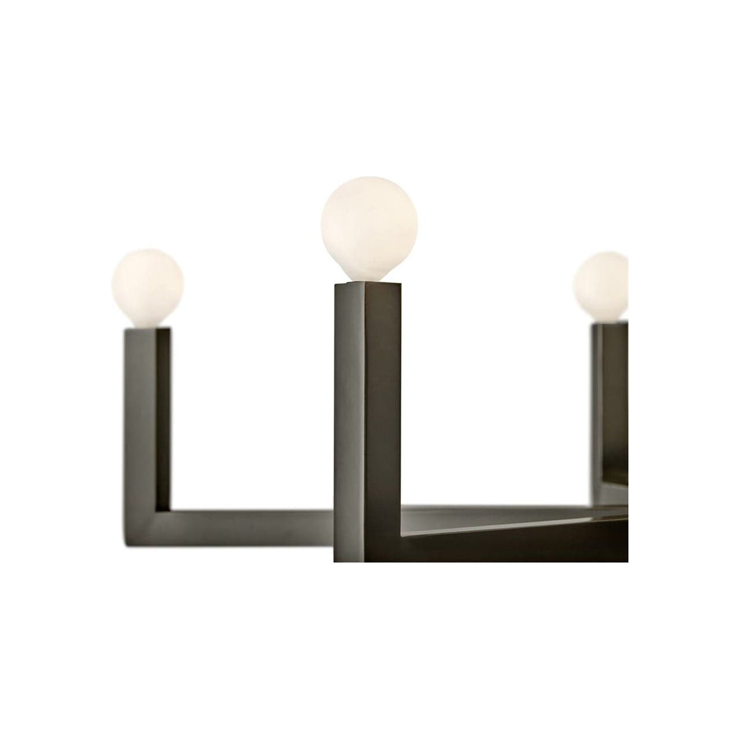 Chandelier Ezra - Six Light Linear-Hinkley Lighting-HINKLEY-45048BX-ChandeliersBlack Oxide-4-France and Son