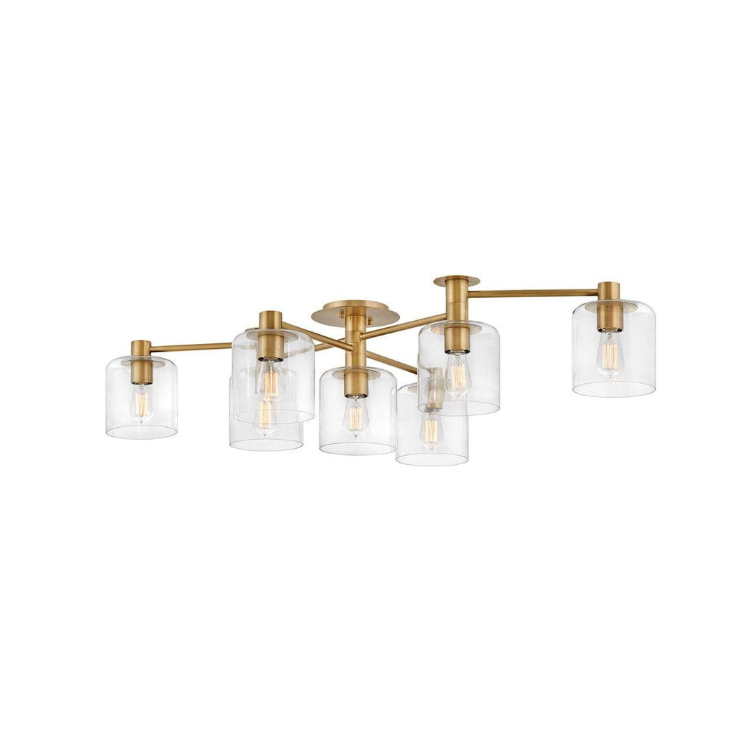 Foyer Axel - Extra Large Semi - Flush Mount-Hinkley Lighting-HINKLEY-4513HB-Flush MountsHeritage Brass-1-France and Son