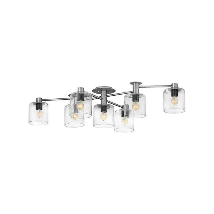 Foyer Axel - Extra Large Semi - Flush Mount-Hinkley Lighting-HINKLEY-4513BN-Flush MountsBrushed Nickel-3-France and Son