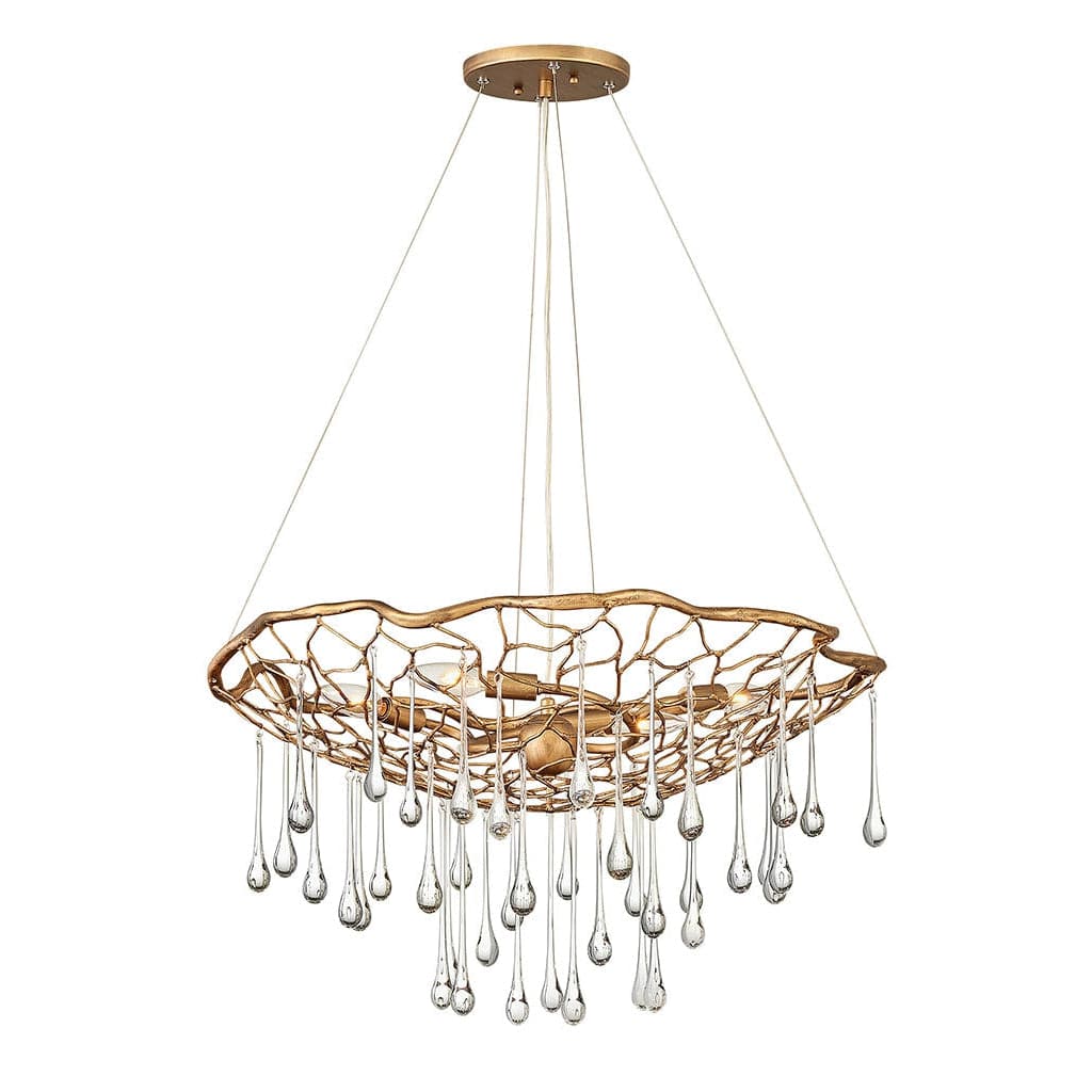 Chandelier Laguna Medium Single Tier-Hinkley Lighting-HINKLEY-45304BNG-Chandeliers-1-France and Son