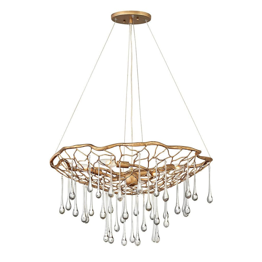 Chandelier Laguna Medium Single Tier-Hinkley Lighting-HINKLEY-45304BNG-Chandeliers-1-France and Son