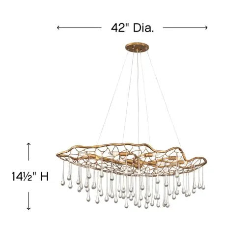 Laguna Eight Light Linear-Hinkley Lighting-HINKLEY-45308BNG-Chandeliers-3-France and Son