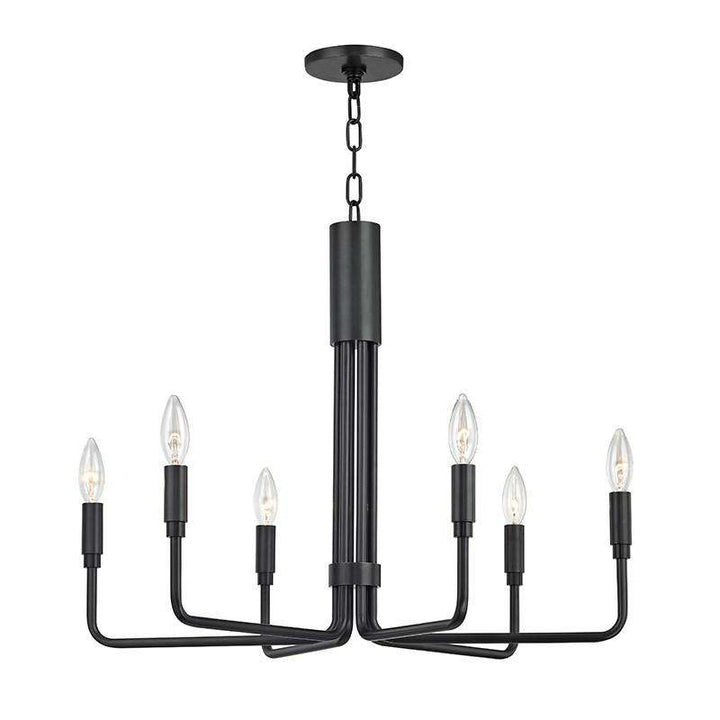 Brigitte 6 Light Small Pendant-Mitzi-HVL-H261806-OB-PendantsBlack-2-France and Son