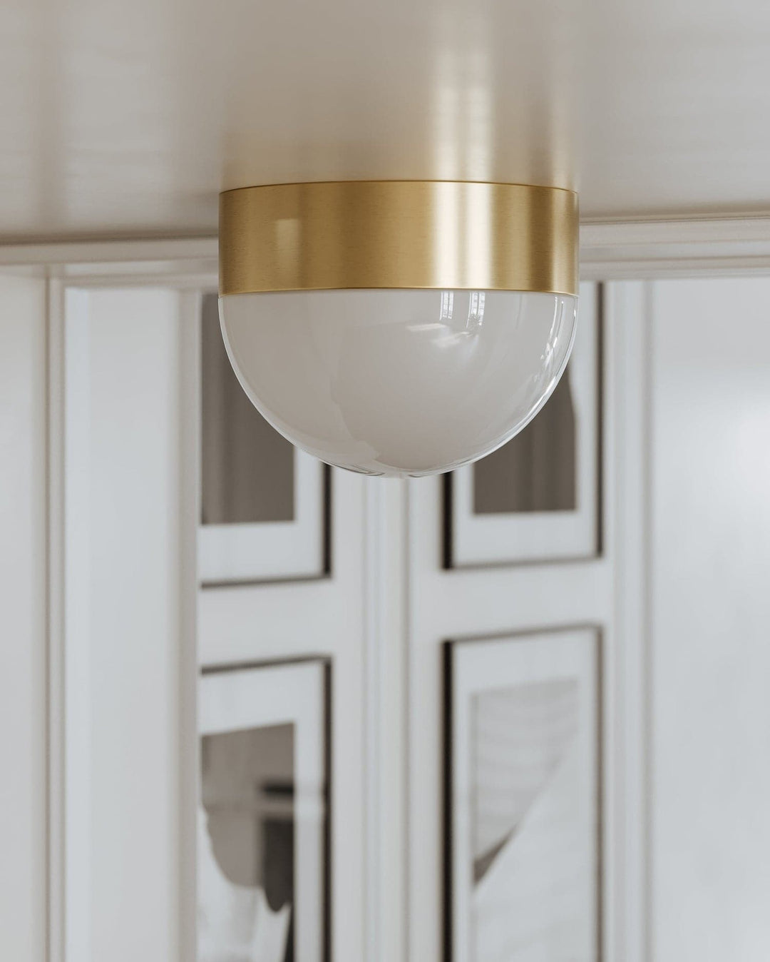 Adams Light Small Flush Mount-Hudson Valley-HVL-2110-AGB-Flush MountsAged Brass - 1 Light Small Flush Mount-5-France and Son