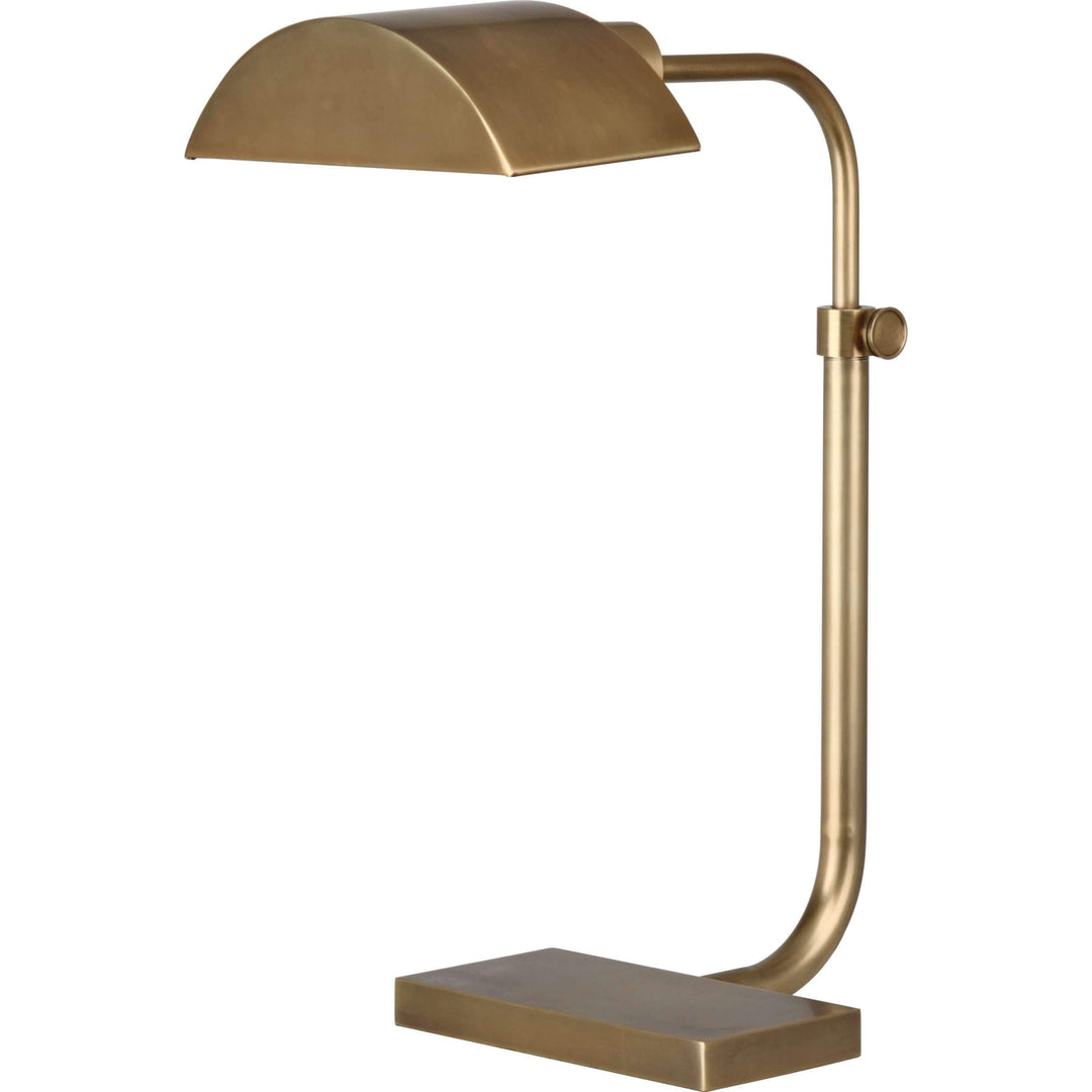 Koleman Adjustable Task Table Lamp-Robert Abbey Fine Lighting-ABBEY-460-Table LampsAged Brass-1-France and Son