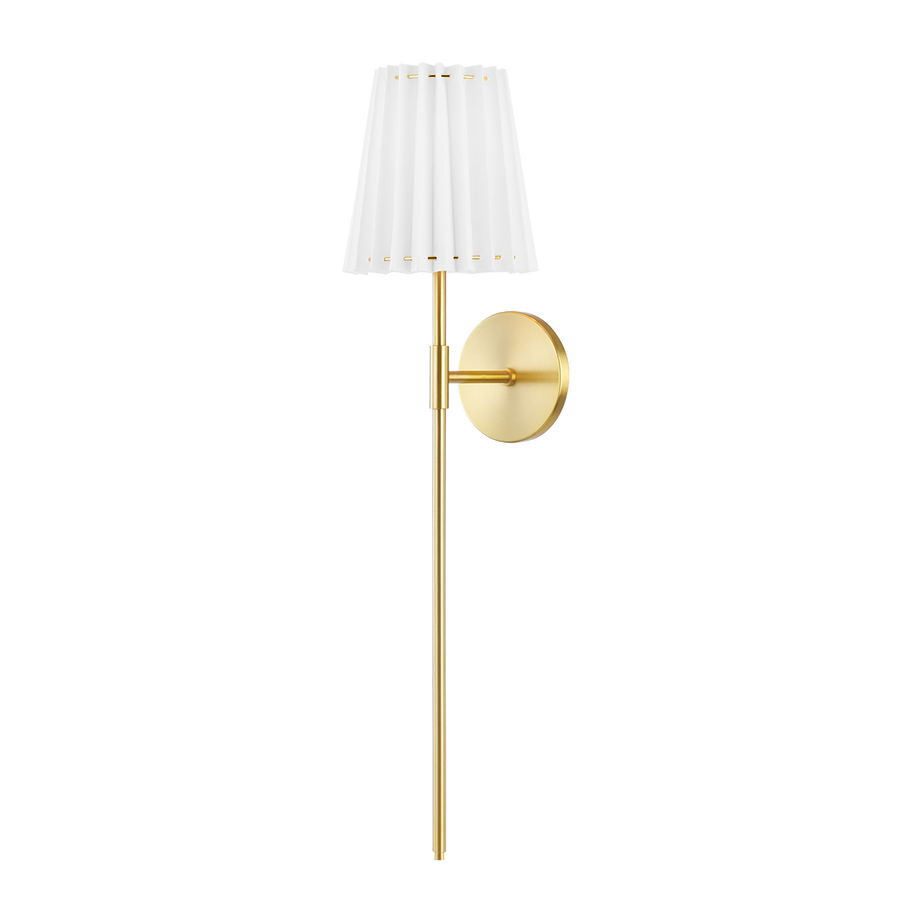 Demi 1 Light Wall Sconce-Mitzi-HVL-H476101B-AGB-Outdoor Wall SconcesAged Brass-1-France and Son