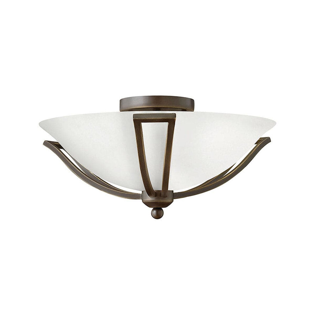 Bolla Duo Light Flush Mount Ceiling Light-Hinkley Lighting-HINKLEY-4660OB-OPAL-Flush MountsOlde Bronze Indoor-Etched Opal-MED-3-France and Son