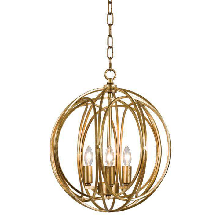 Ofelia Chandelier Medium (Gold Leaf)