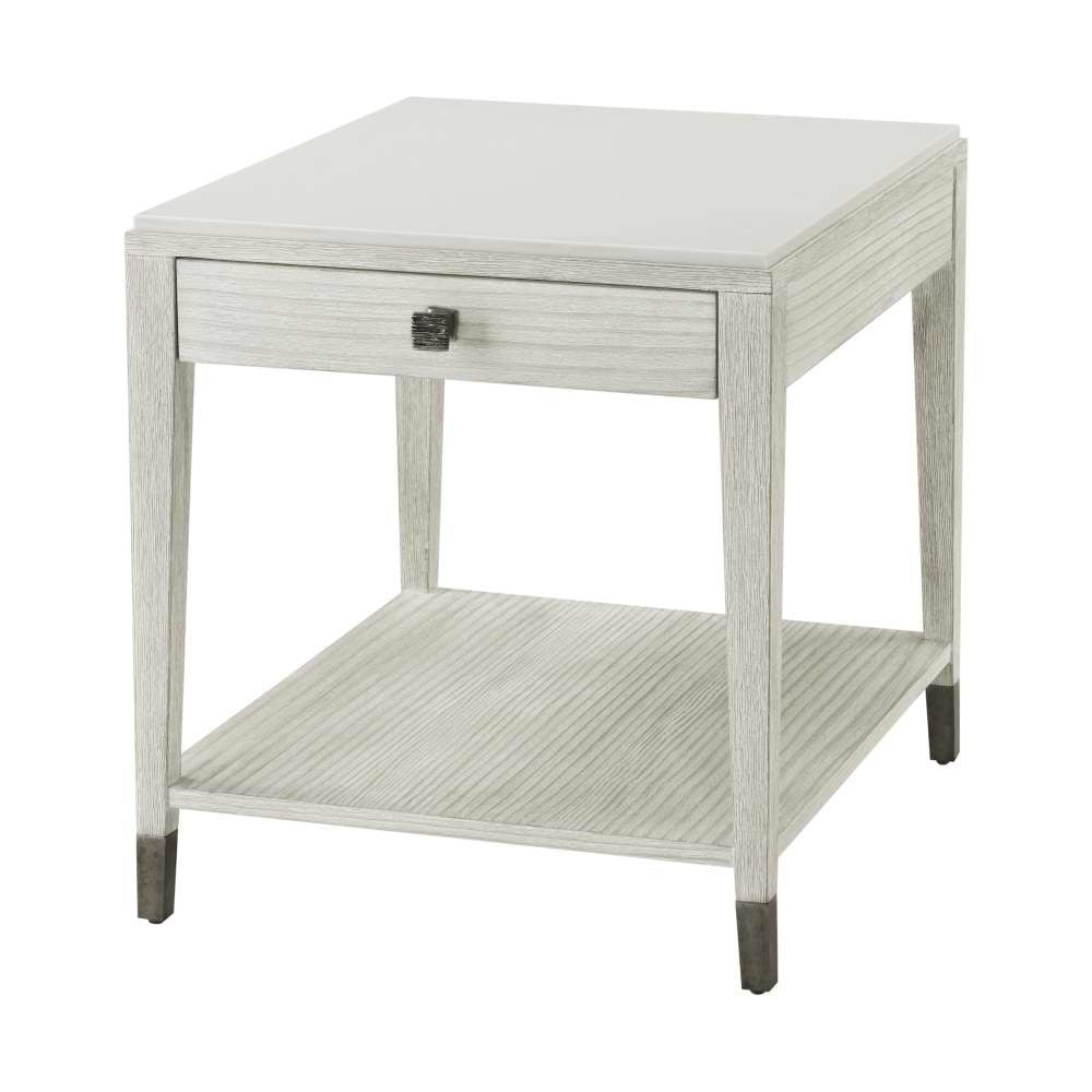 Breeze One Drawer Side Table-Theodore Alexander-THEO-TA50080-Side Tables-1-France and Son