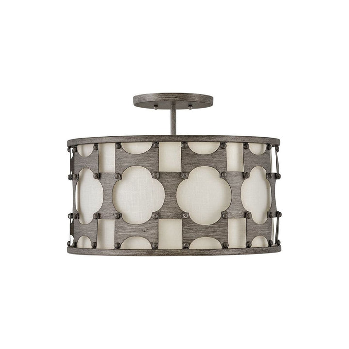 Carter Medium Semi - Flush Mount-Hinkley Lighting-HINKLEY-4733WBZ-Flush MountsBronze-2-France and Son