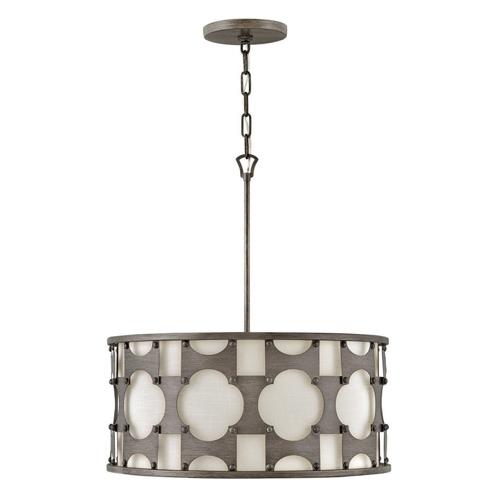 Carter Medium Drum Chandelier-Hinkley Lighting-HINKLEY-4735WBZ-ChandeliersWeathered Bronze-2-France and Son