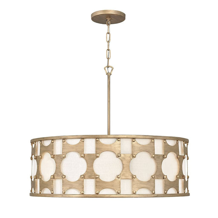 Chandelier Carter - Large Drum-Hinkley Lighting-HINKLEY-4736BNG-1-ChandeliersBurnished Gold-1-France and Son